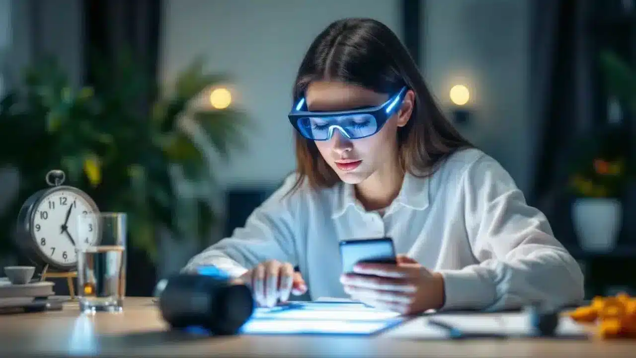 Ten „mikromoment” z okularami z niebieskim światłem zwiększa Twoją koncentrację rano