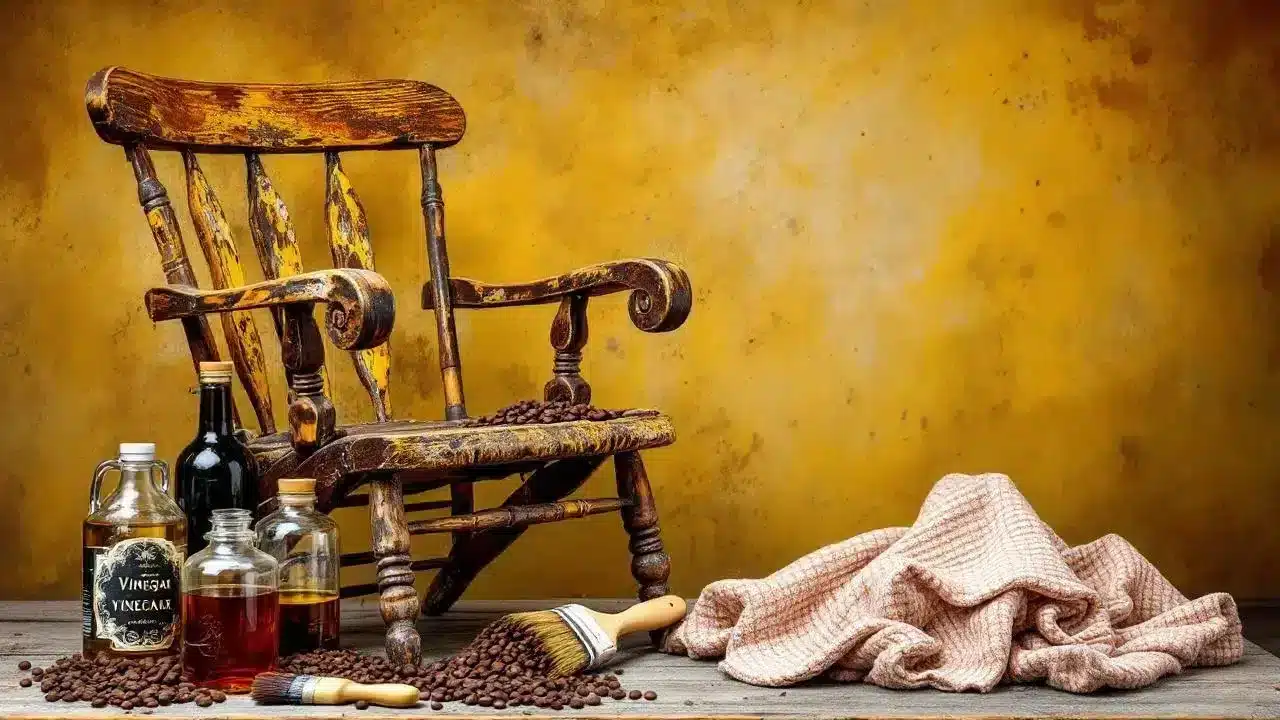 Jak postarzyć drewno octem i kawą: naturalny trik na patynę