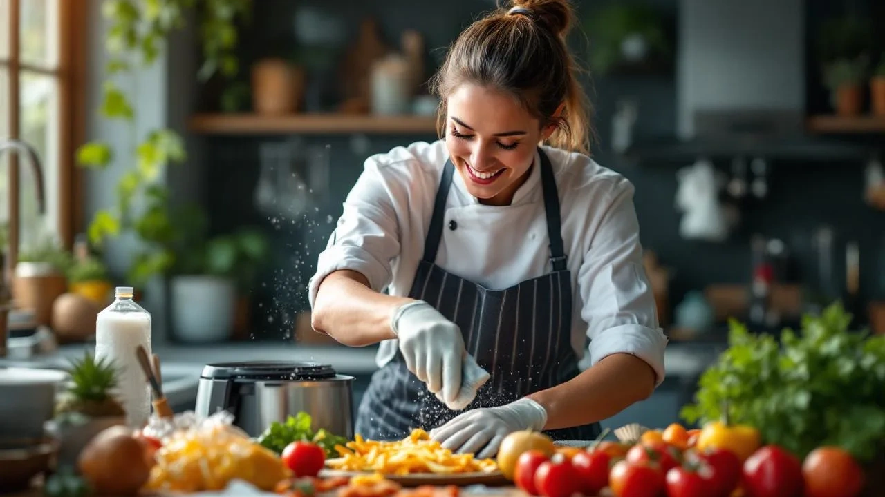 Wyczyścić frytkownicę powietrzną w 60 sekund? Ta zaskakująca sztuczka zawsze działa.