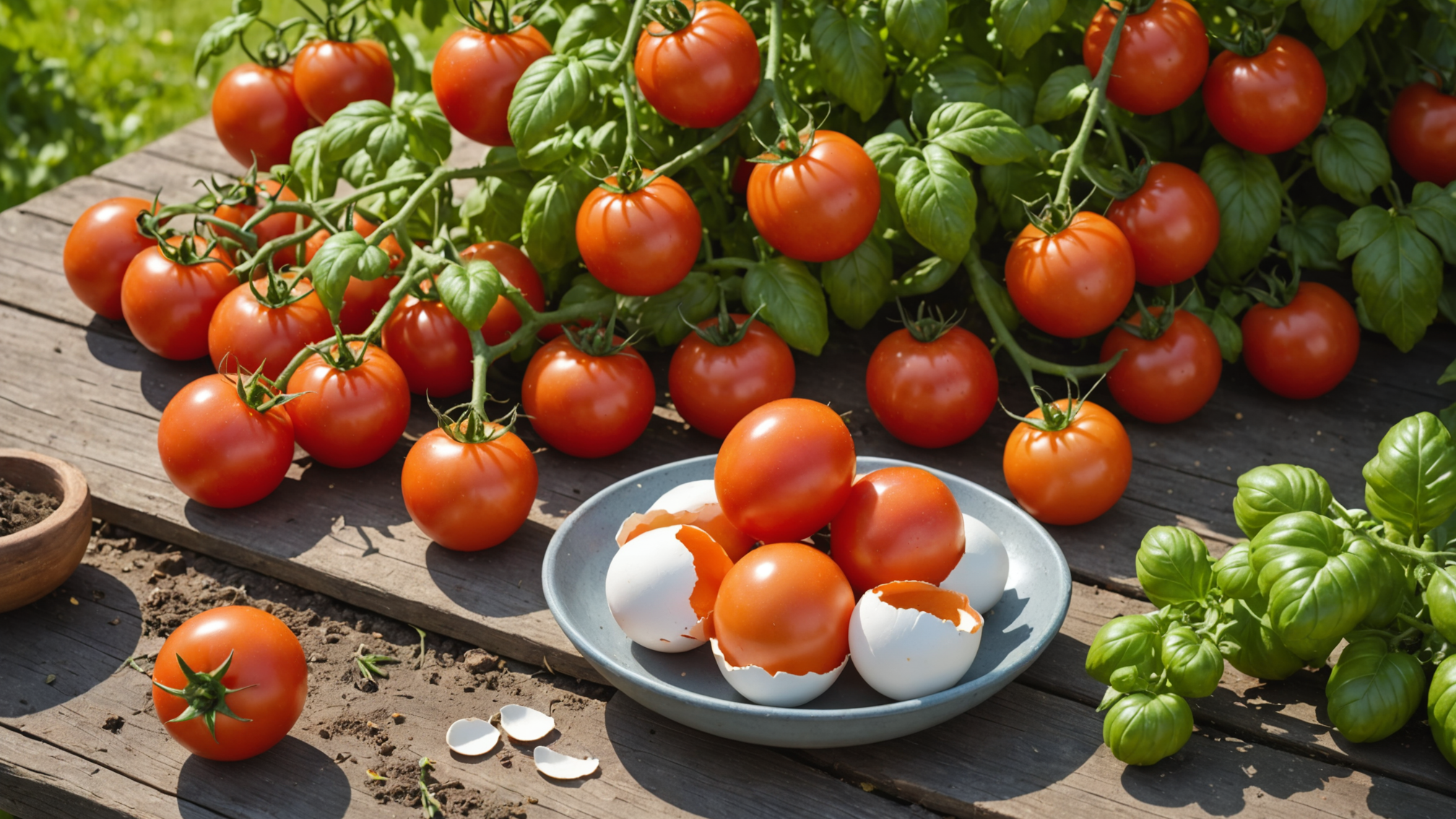 Prosty trik ze skorupką jajka, dzięki któremu Twoje pomidory będą mocniejsze